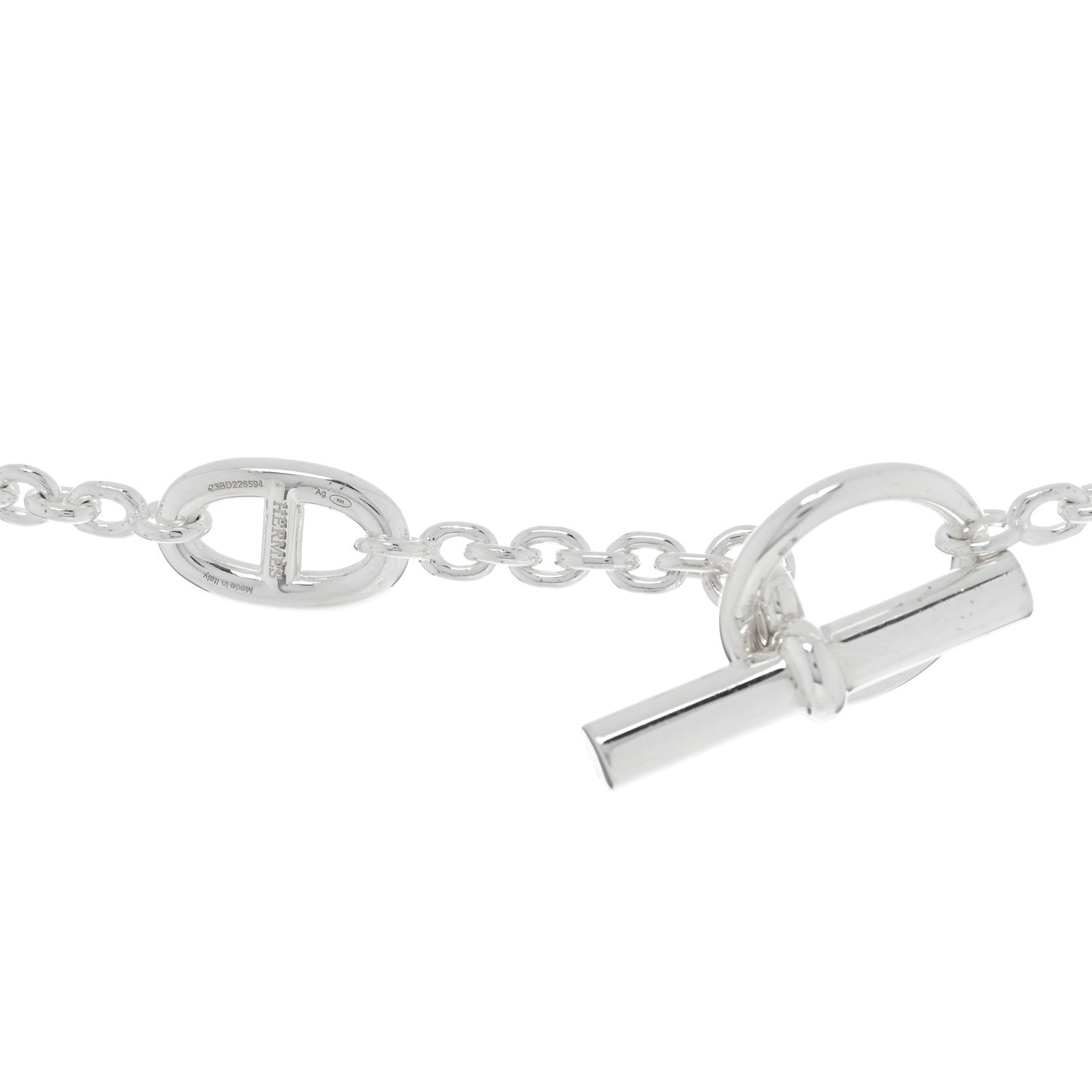 Hermes Sterling Silver Farandole Necklace 120 4 of 5