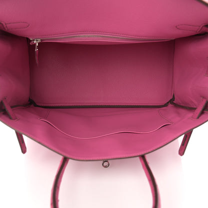 Hermes Ostrich Birkin 35 Fuchsia 5 of 13