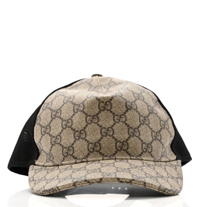 Gucci GG Supreme Monogram Baseball Hat Beige 3 of 11
