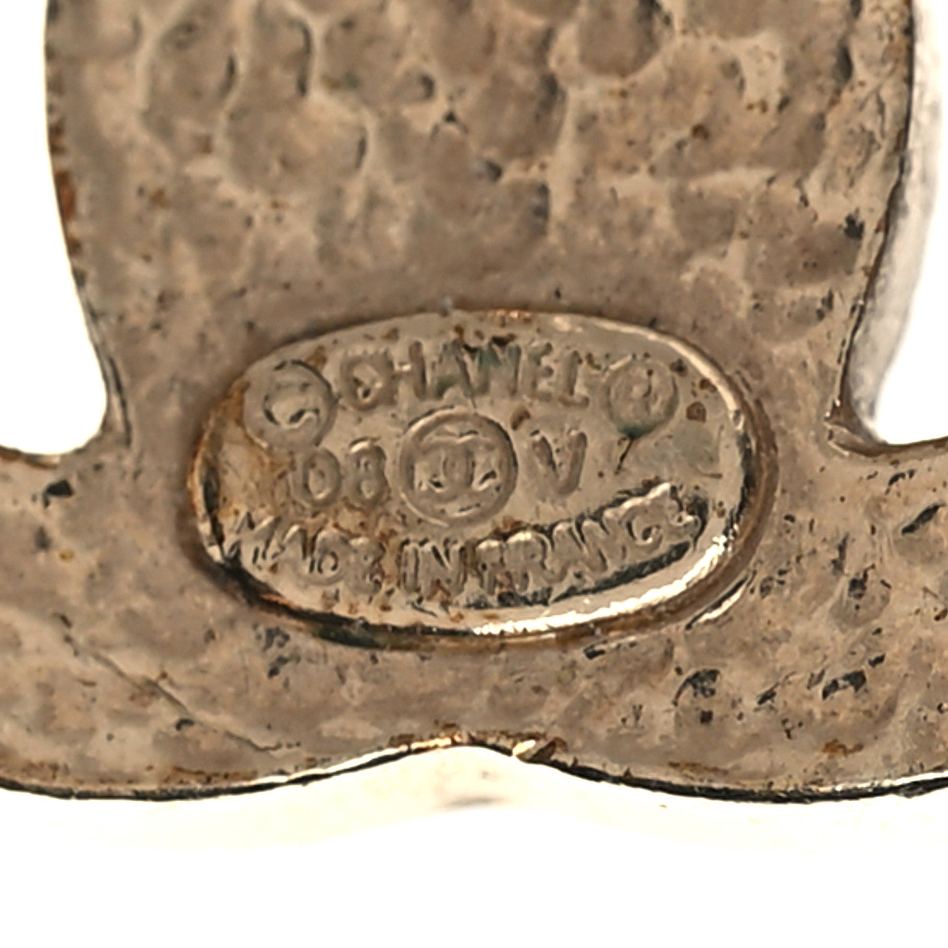 Chanel Pearl CC Earrings Gold 4 of 4