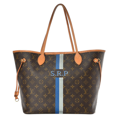 Louis Vuitton Monogram My LV Heritage Neverfull MM Blue De France Gris 1 of 16
