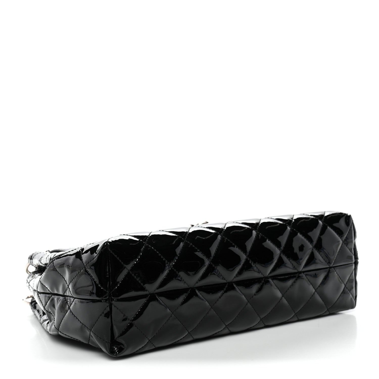 Chanel Patent Quilted Large Coco Shine Accordion Flap Black 4 of 10