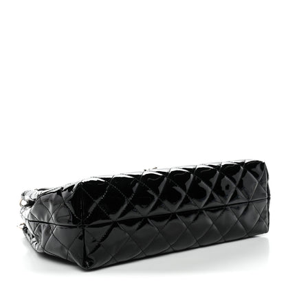 Chanel Patent Quilted Large Coco Shine Accordion Flap Black 4 of 10