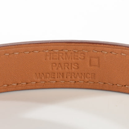 Hermes Shiny Alligator Kelly Double Tour Bracelet Medium Bougainvillea 6 of 8