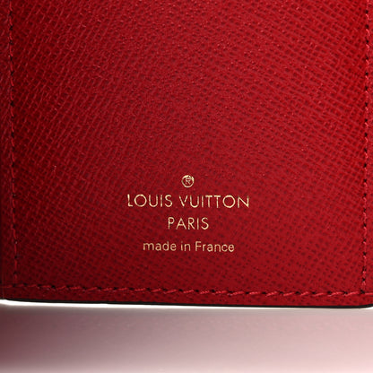 Louis Vuitton Damier Ebene Victorine Wallet Cherry 6 of 7