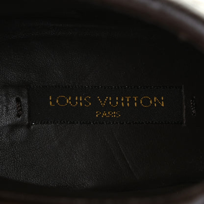 Louis Vuitton Calfskin Monogram Midtown Flat Ankle Boots 36.5 Brown 6 of 11