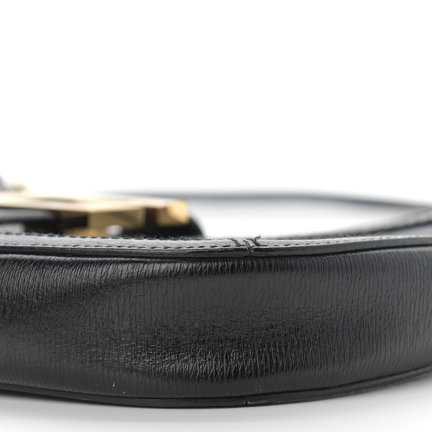 Gucci Calfskin G Buckle Shoulder Bag Black 9 of 22