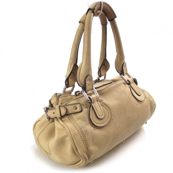 Leather Paddington Satchel Sable