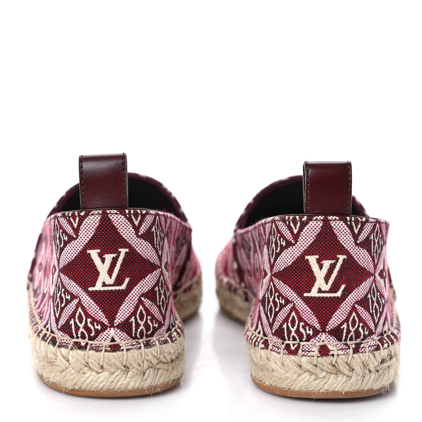 Jacquard Since 1854 Starboard Espadrille Flats 39.5 Bordeaux