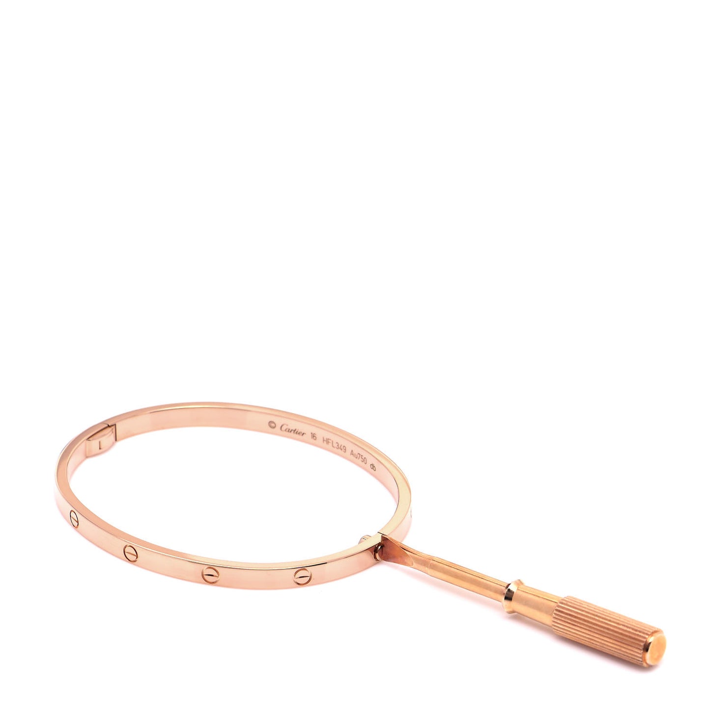 18K Pink Gold Small LOVE Bracelet 16