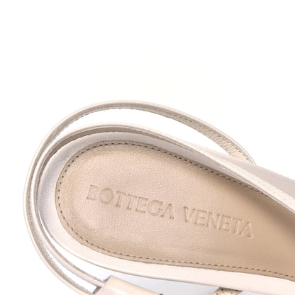 Bottega Veneta Lambskin Studded Stretch Multi Strap 90mm Sandals 36 Sea Salt 9 of 10
