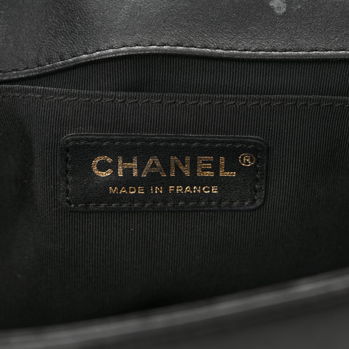 Lambskin Quilted Medium Boy Flap Black