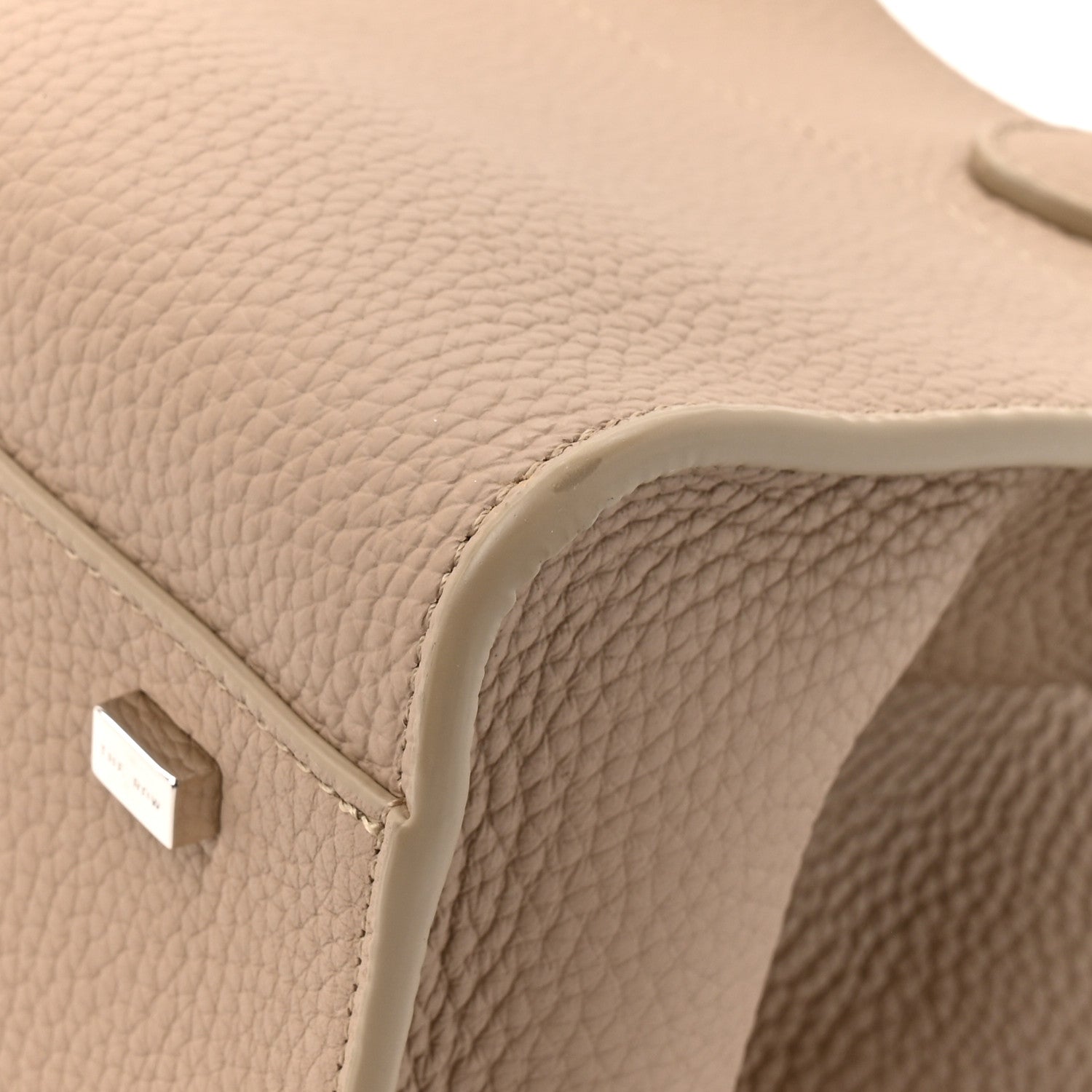 The Row Grained Calfskin Soft Margaux 10 Bag Dark Taupe Dark Taupe 10 of 10