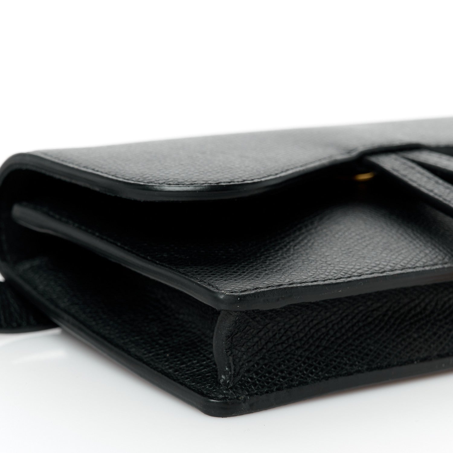Christian Dior Grained Calfskin Saddle Belt Bag Black 9 of 10