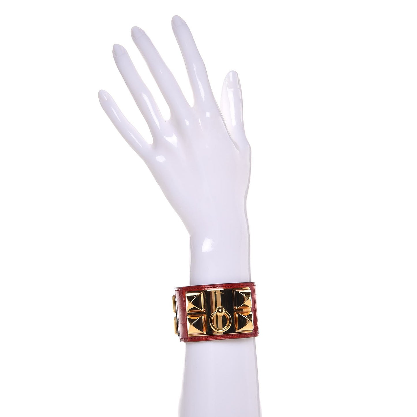 Shiny Alligator Collier De Chien CDC Bracelet S Geranium