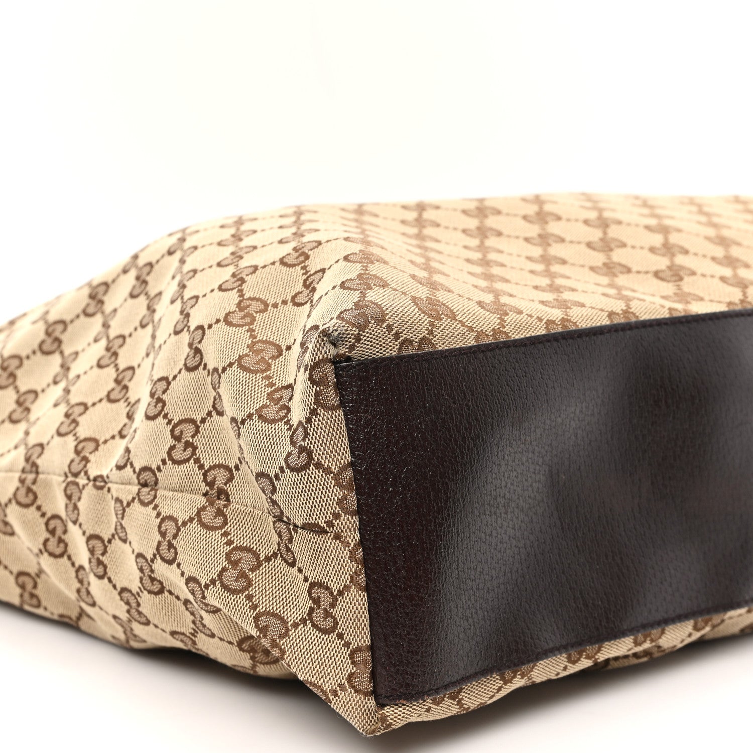 Gucci GG Monogram Large Web Handle Vertical Tote Dark Brown 9 of 11