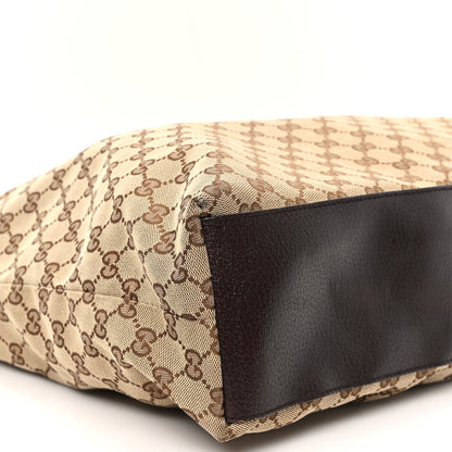 Gucci GG Monogram Large Web Handle Vertical Tote Dark Brown 9 of 11