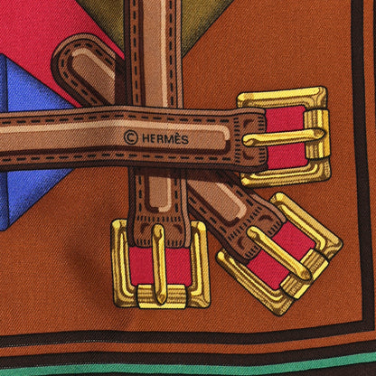 Hermes Silk Les Sangles Scarf 90 3 of 4