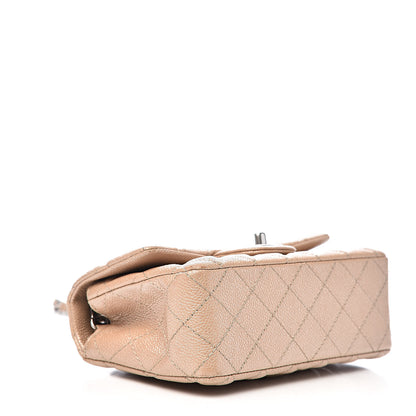 Chanel Pearly Caviar Quilted Mini Rectangular Flap Beige 4 of 12