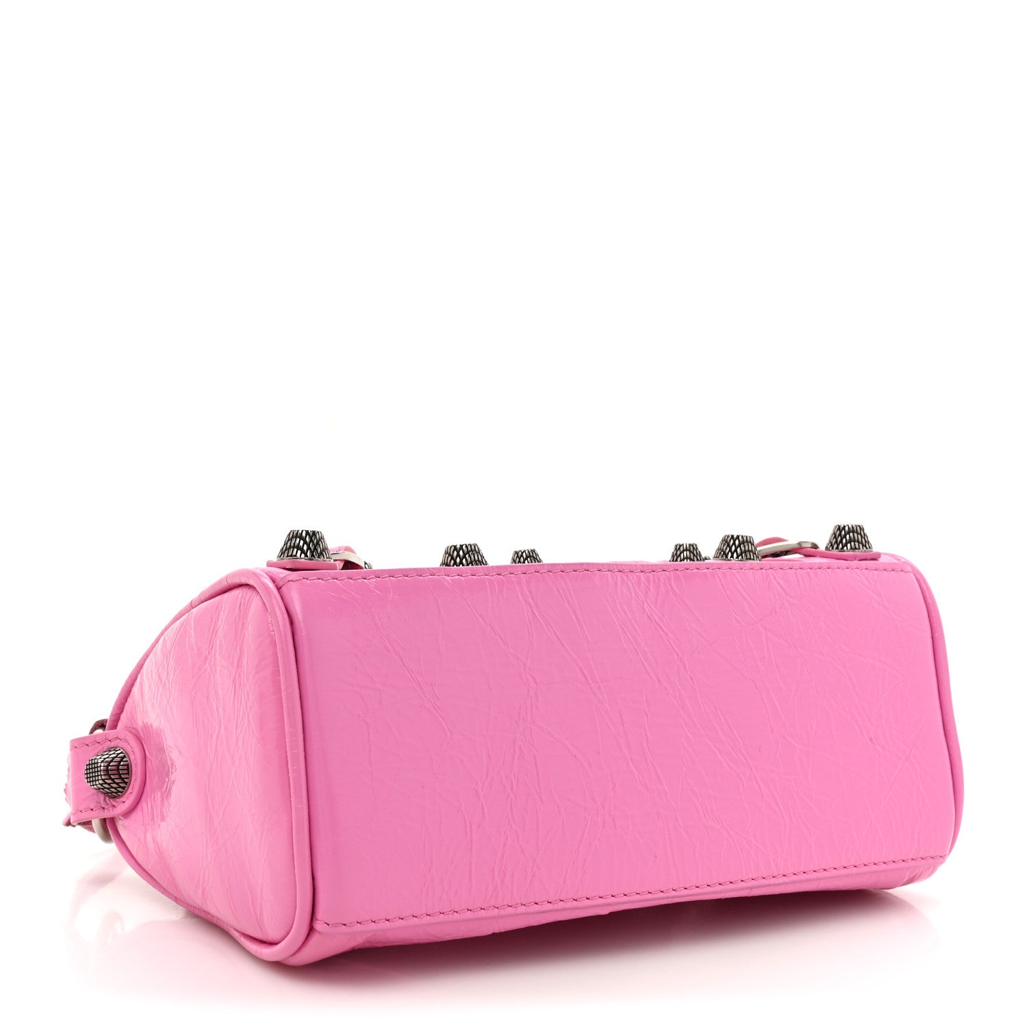 Balenciaga Agneau Arena Mini Le Cagole Duffle Crossbody Bag Light Pink 5 of 11