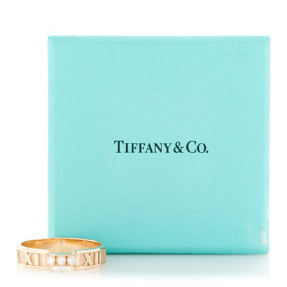 Tiffany 18K Rose Gold Diamond Atlas Ring 67 12 6 of 6