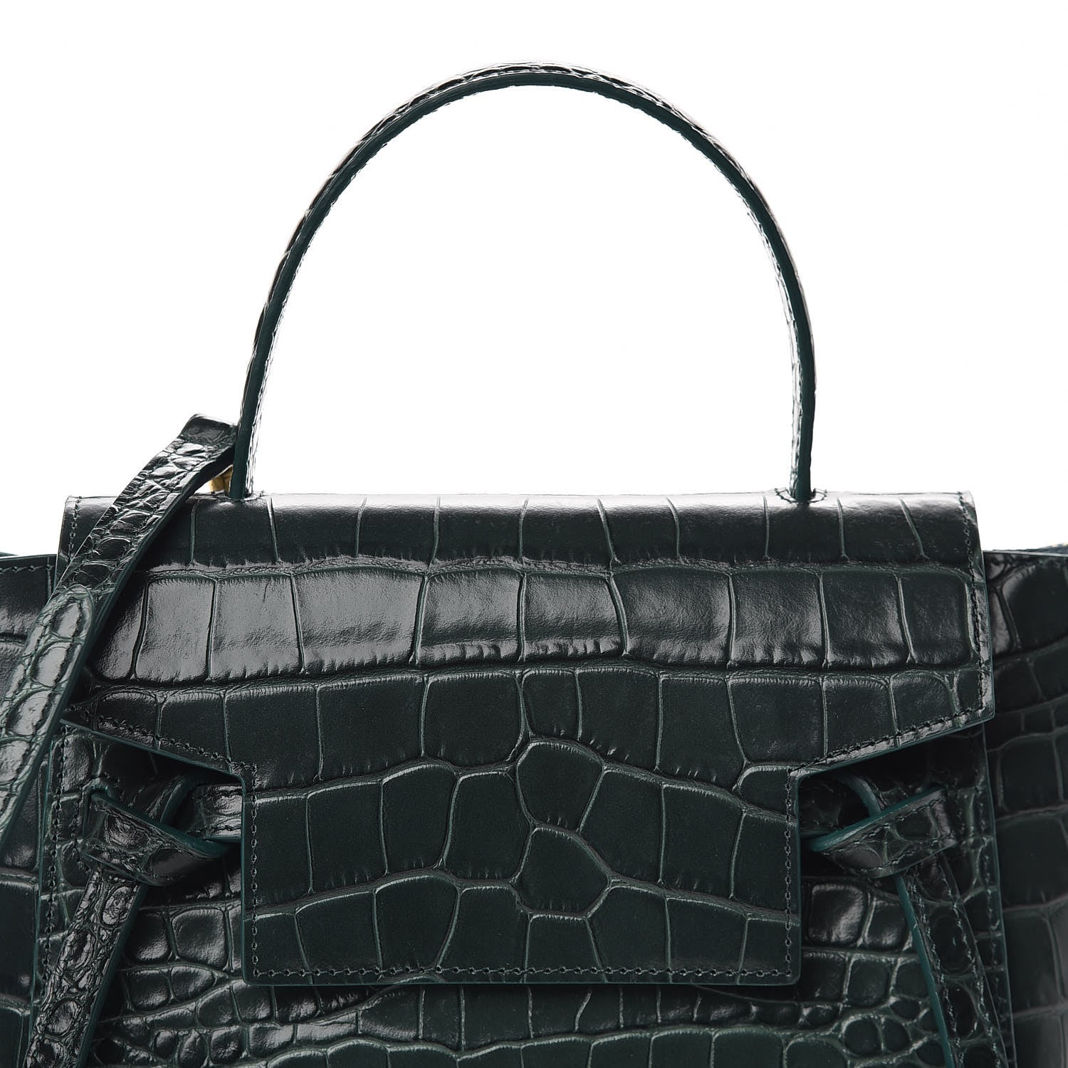 Celine Calfskin Crocodile Embossed Nano Belt Bag Amazone 9 of 10