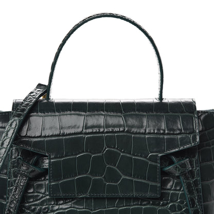 Celine Calfskin Crocodile Embossed Nano Belt Bag Amazone 9 of 10