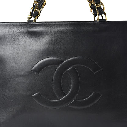 Chanel Lambskin CC Tote Black 9 of 15
