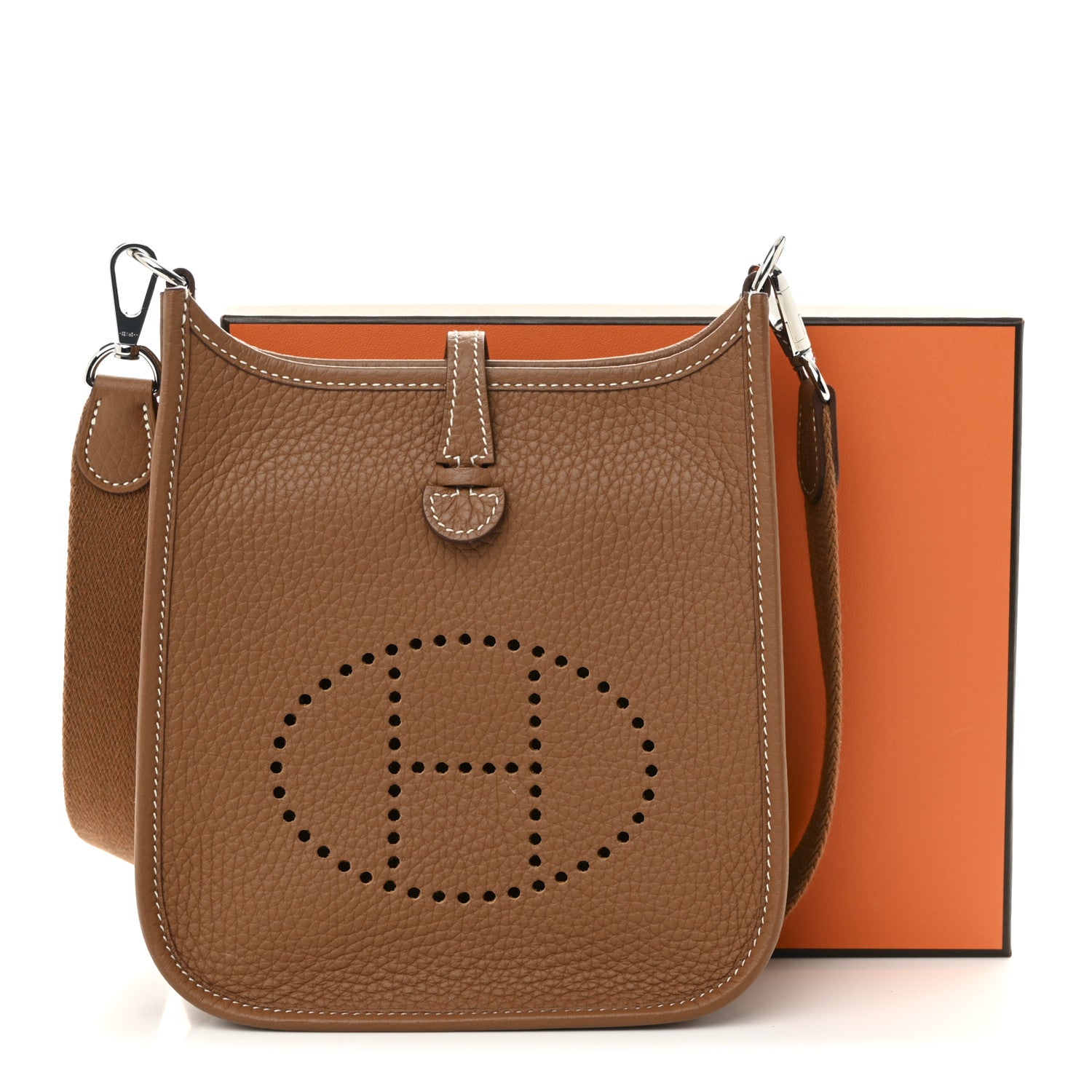 Hermes Taurillon Clemence Evelyne TPM Gold 12 of 12
