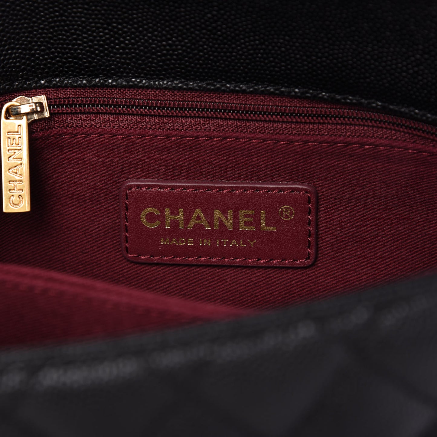 Caviar Quilted Mini Coco Handle Flap Black