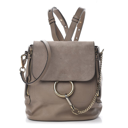 Chloe Suede Calfskin Medium Faye Backpack Motty Grey 1 of 18