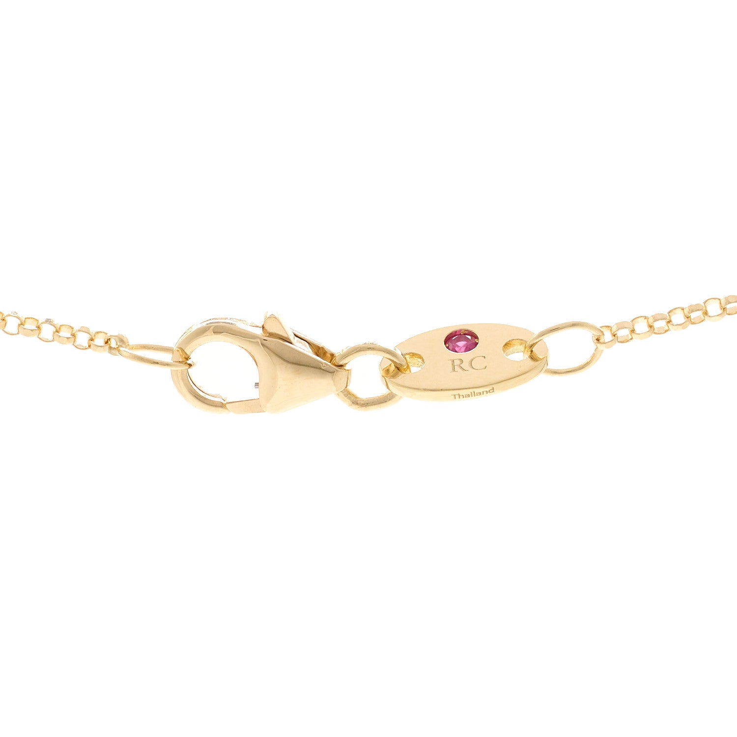 Roberto Coin 18K Yellow Gold Diamond Medium Venetian Princess Flower Pave Pendant Necklace 4 of 4
