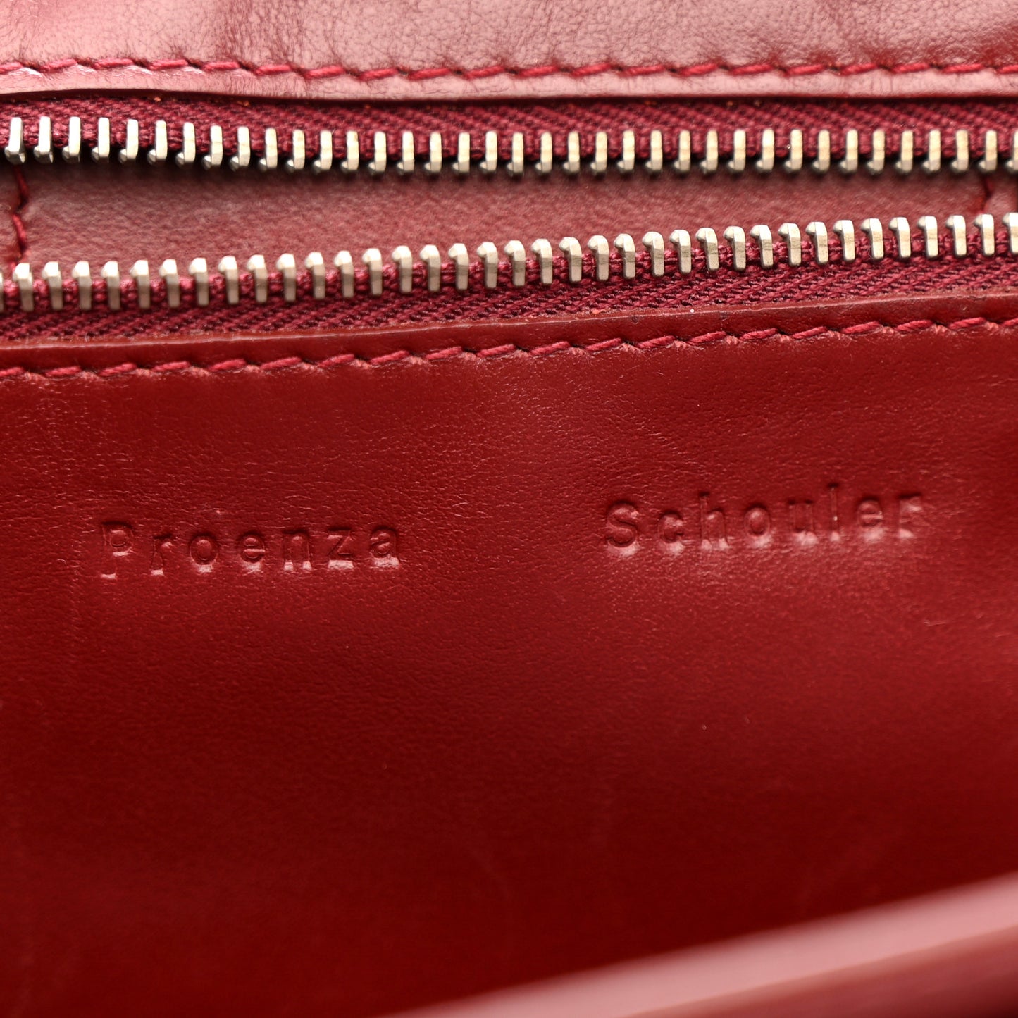 Lambskin Perforated Tiny PS1 Satchel Burgundy