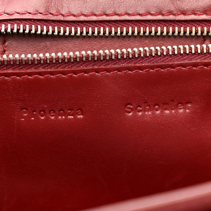 Proenza Schouler Lambskin Perforated Tiny PS1 Satchel Burgundy 6 of 14