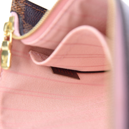 Louis Vuitton Damier Ebene Neverfull MM GM Pochette Rose Ballerine 5 of 8