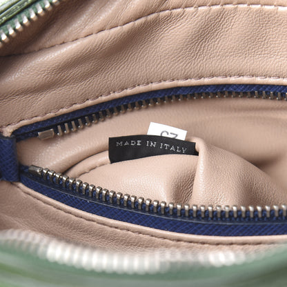 Prada Saffiano Buckle Bi-Color Camera Bag Bluette Lari 7 of 16