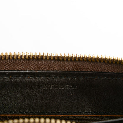 Burberry Haymarket Check Large Ziggy Zip Around Wallet Chocolate 7 of 7