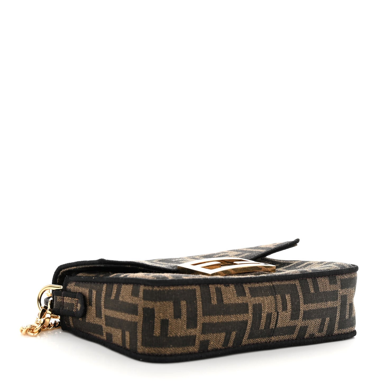 Fabric Jacquard FF 1974 Mini Baguette Tobacco Moro Black