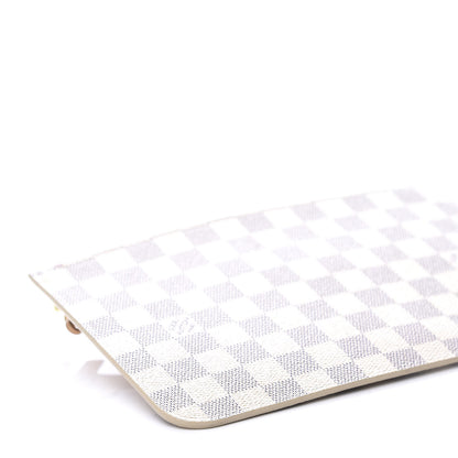 Louis Vuitton Damier Azur Neverfull MM GM Pochette Rose Ballerine 8 of 9