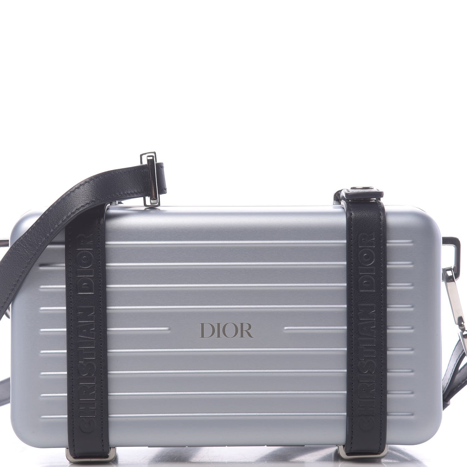 Christian Dior X RIMOWA Aluminum Personal Clutch On Strap Bleu 8 of 11