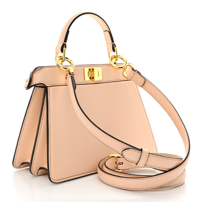 Fendi Shiny Nappa Petite Peekaboo I SEE U Satchel Rosa Confetto 3 of 13