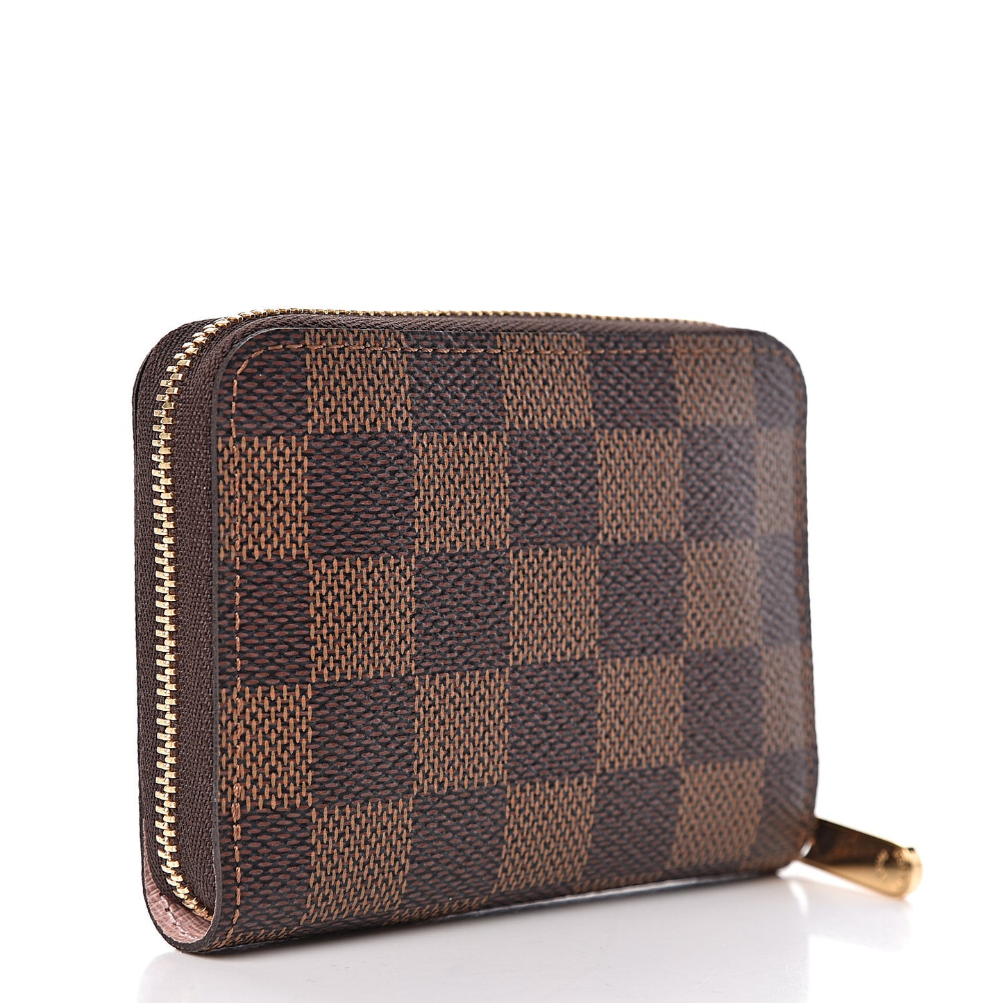 Damier Ebene Zippy Coin Purse Rose Ballerine