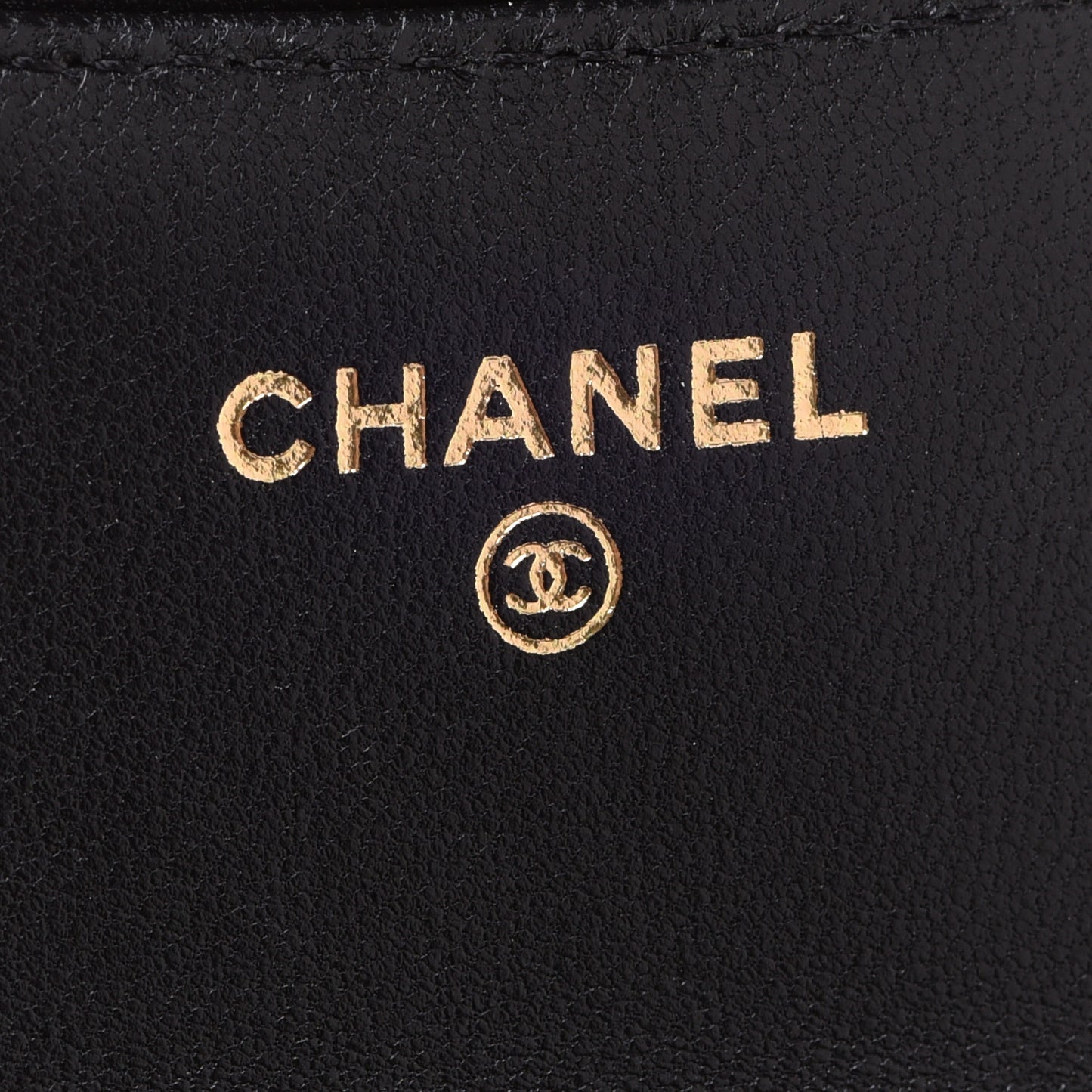 Lambskin Quilted Top Handle Flap Coin Purse With Chain Black