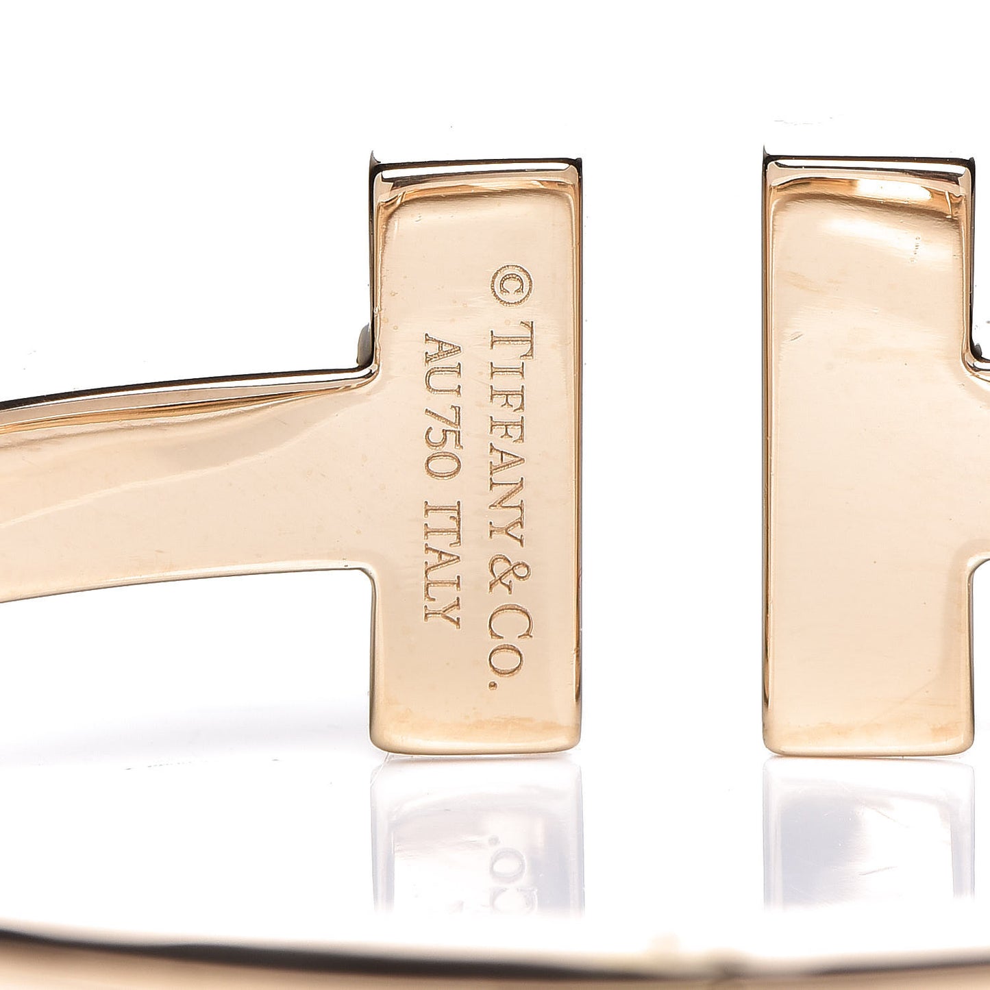 18K Yellow Gold T Square Bracelet