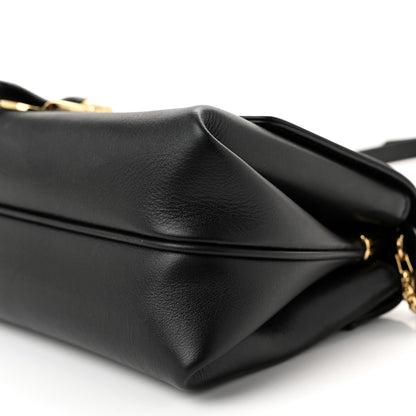 Salvatore Ferragamo Calfskin Small Front Flap Crossbody Bag Black 9 of 10