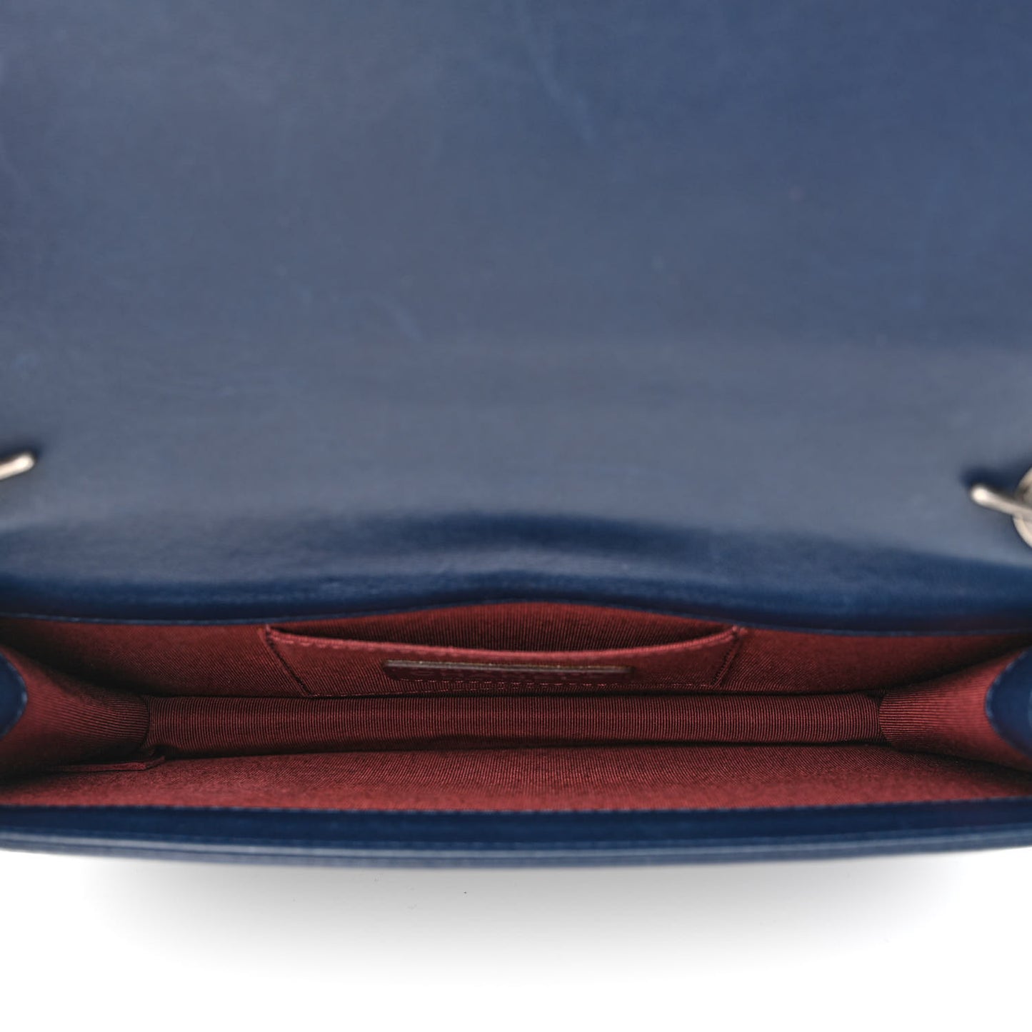Lambskin Horizontal Boy Brick Flap Blue