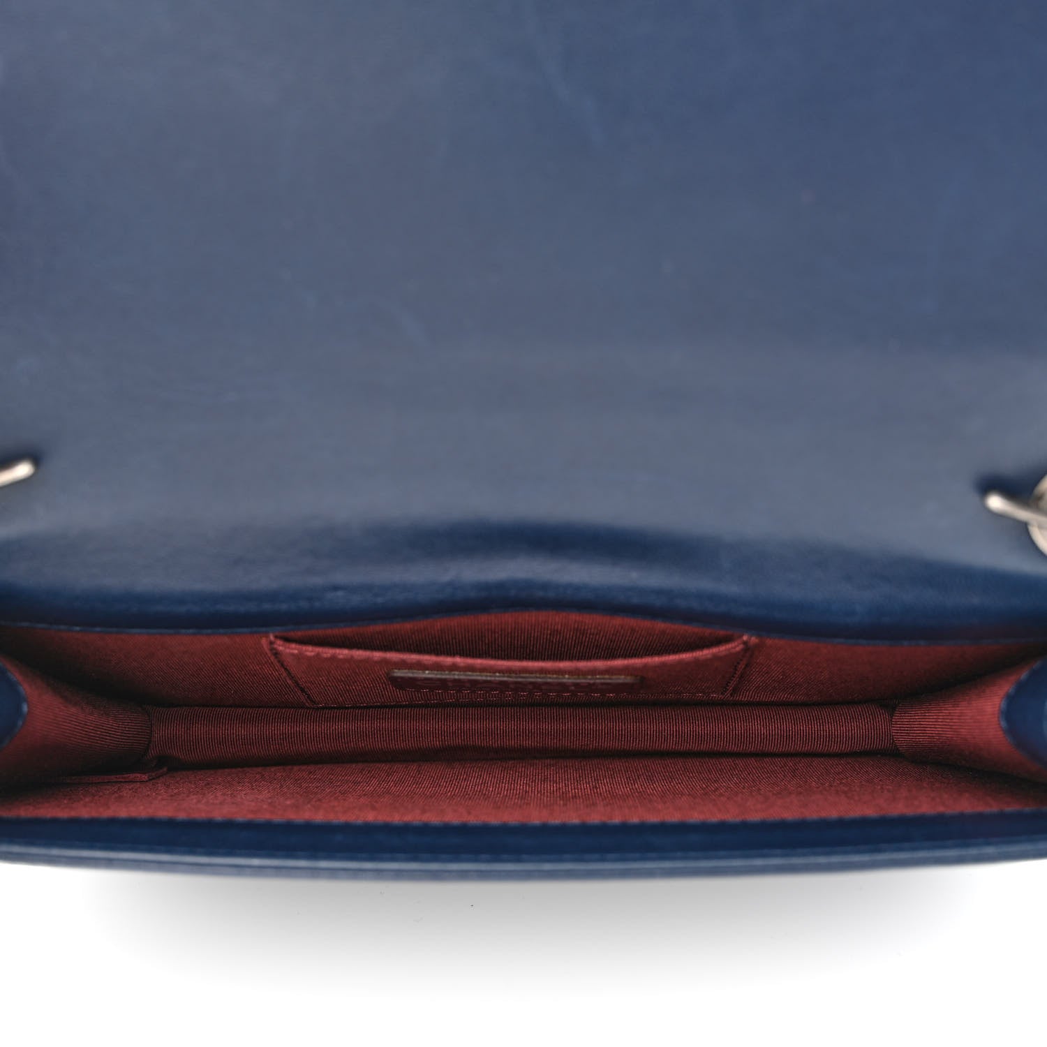 Chanel Lambskin Horizontal Boy Brick Flap Blue 4 of 9
