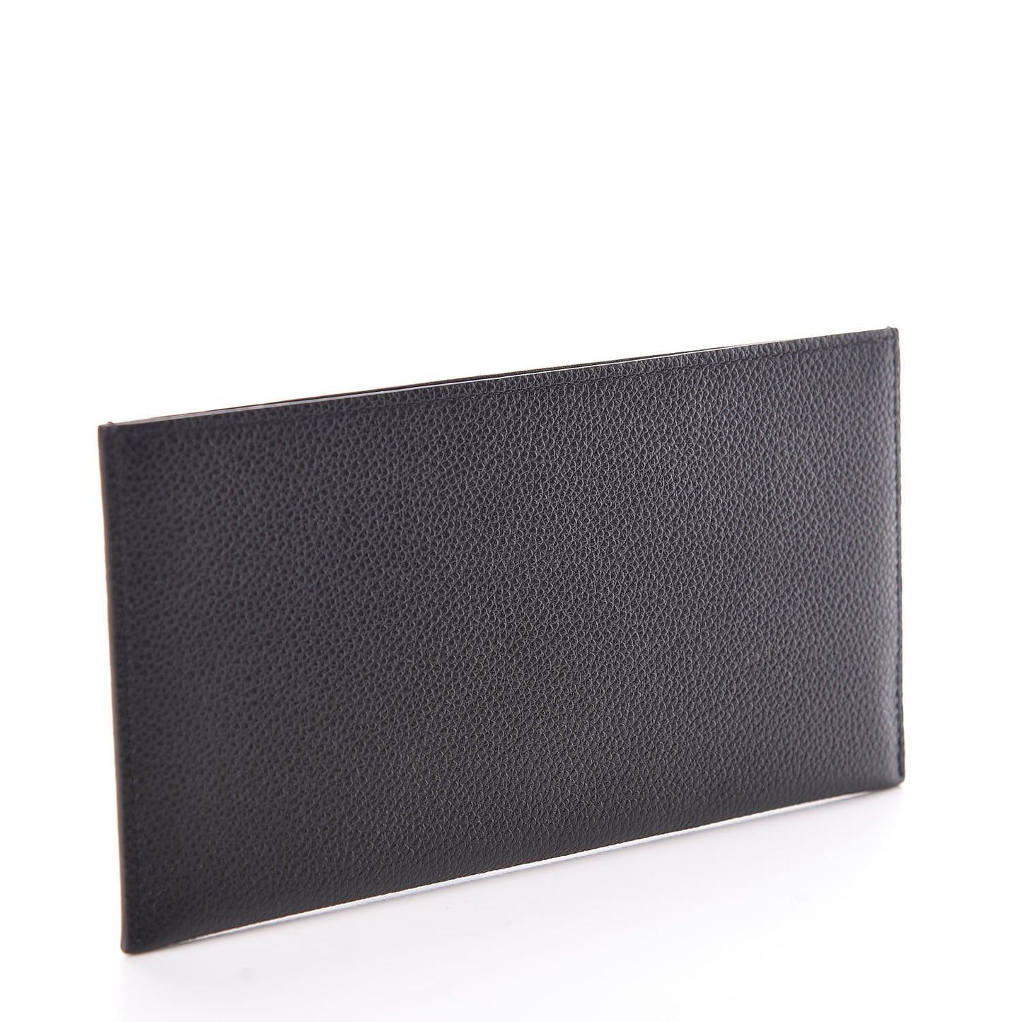 Calfskin Felicie Chain Wallet Card Holder Insert Black