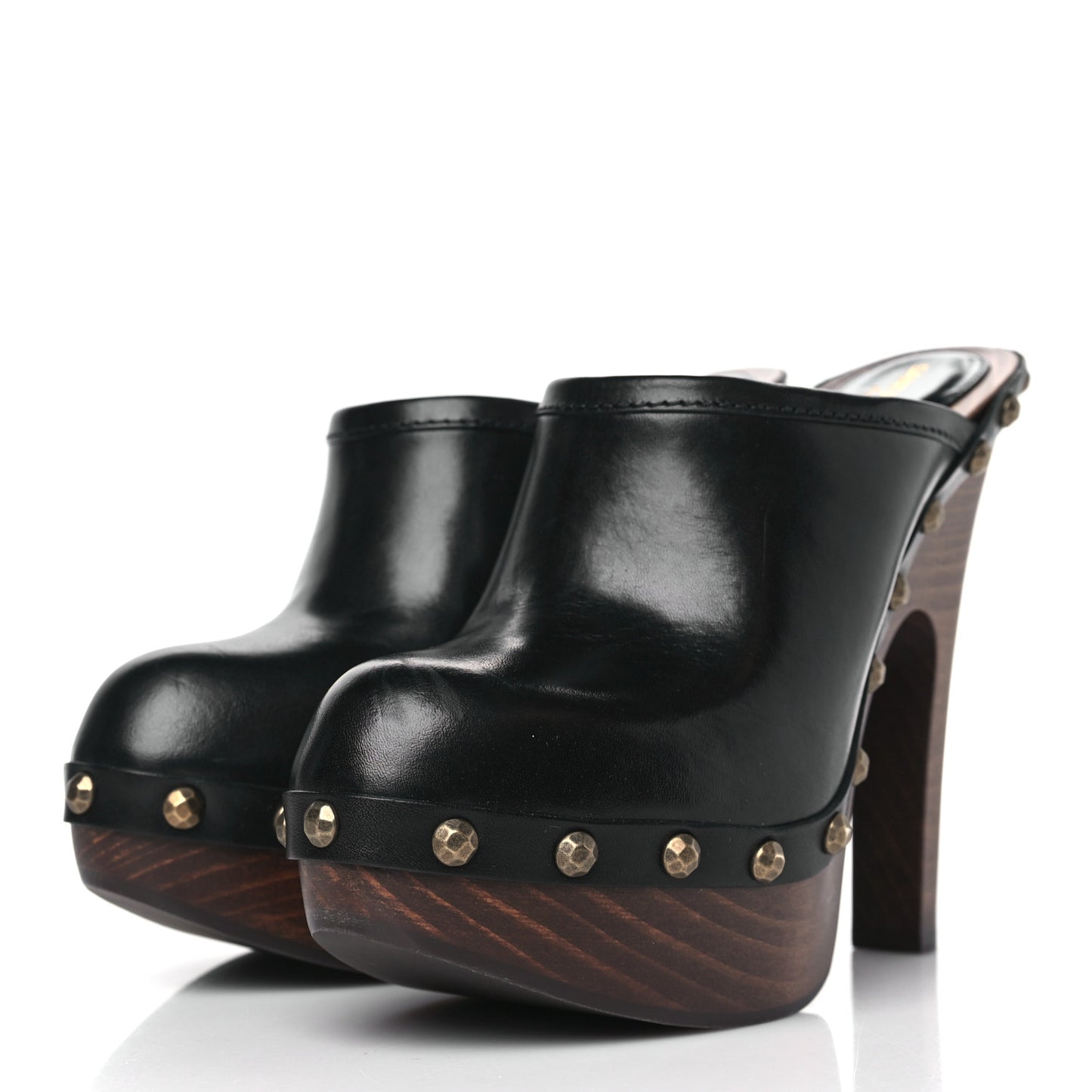 Smooth Calfskin Camoy Clogs 39.5 Black