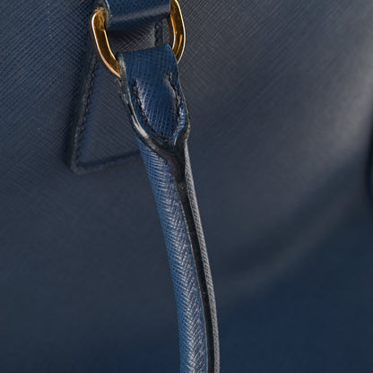 Prada Saffiano Lux Medium Tote Bluette 10 of 14
